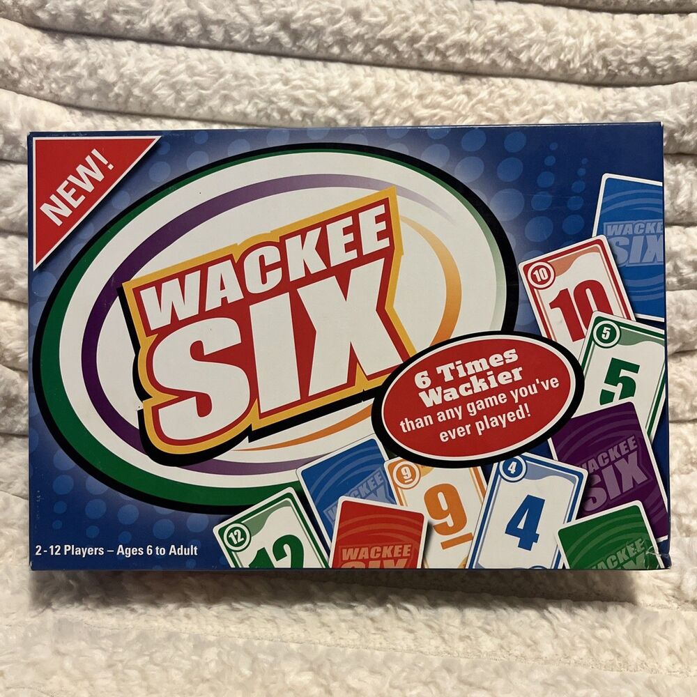 Wackee Six Card Game 6 Decks Nertz Speed Game Cards 6 Times Wackier